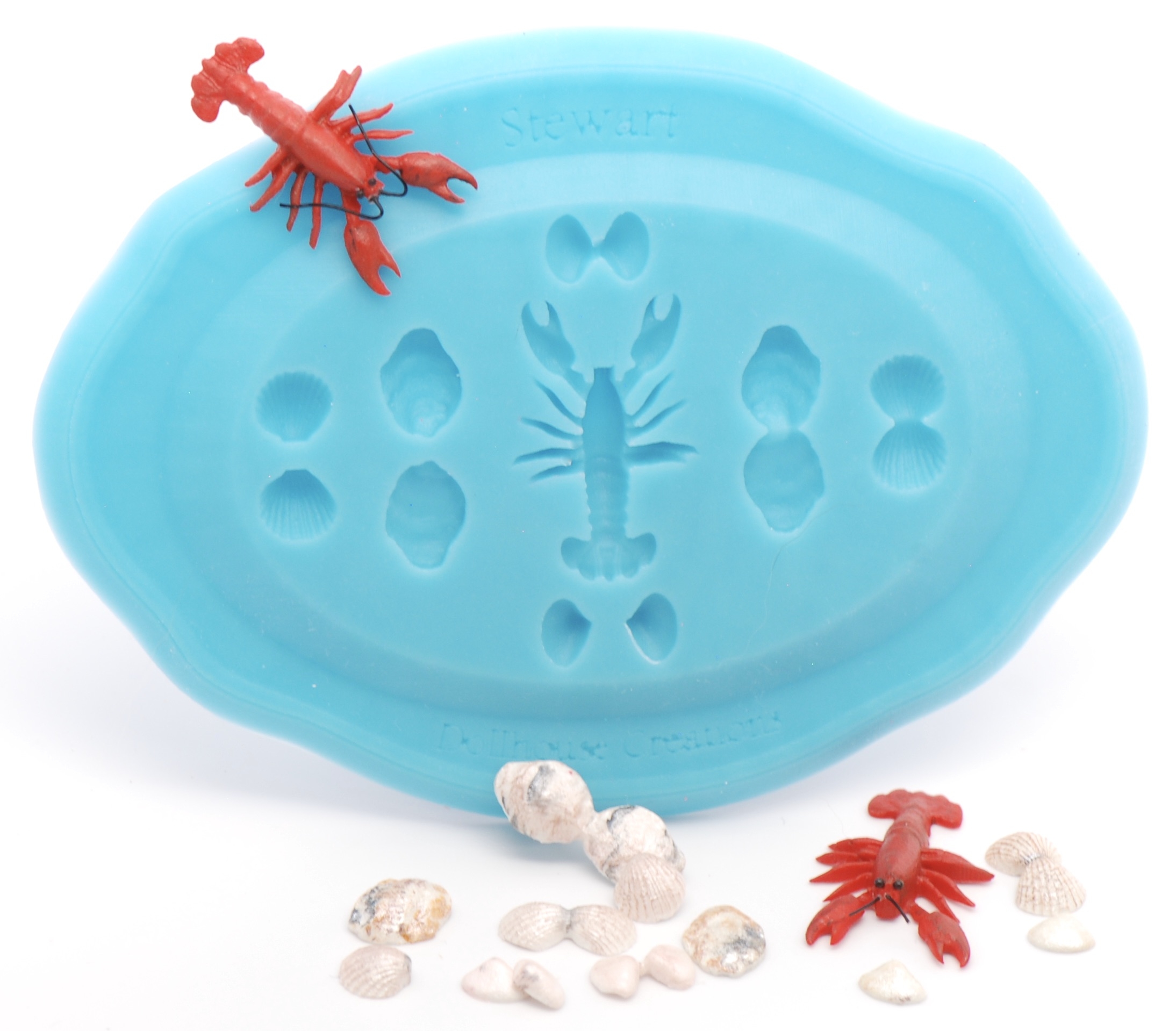 112 Lobster Clam Oyster Mold Stewart Dollhouse Creations